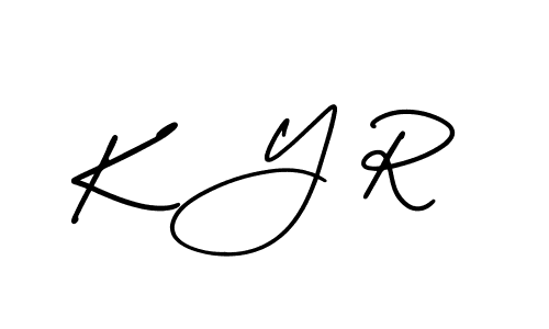 How to make K Y R signature? AmerikaSignatureDemo-Regular is a professional autograph style. Create handwritten signature for K Y R name. K Y R signature style 3 images and pictures png