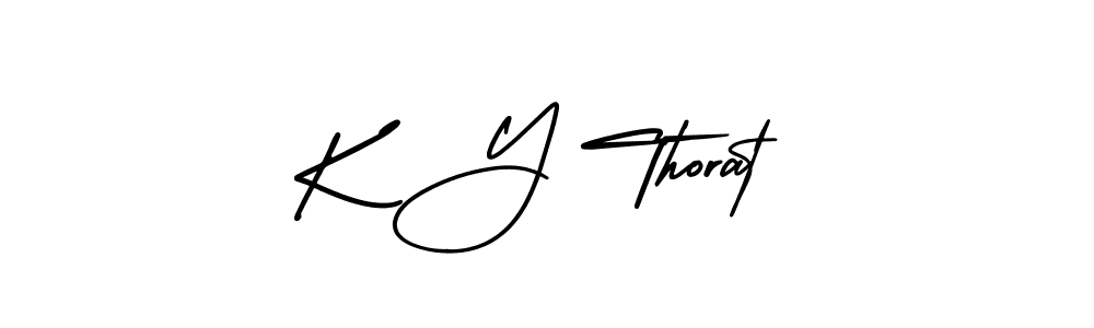 This is the best signature style for the K Y Thorat name. Also you like these signature font (AmerikaSignatureDemo-Regular). Mix name signature. K Y Thorat signature style 3 images and pictures png