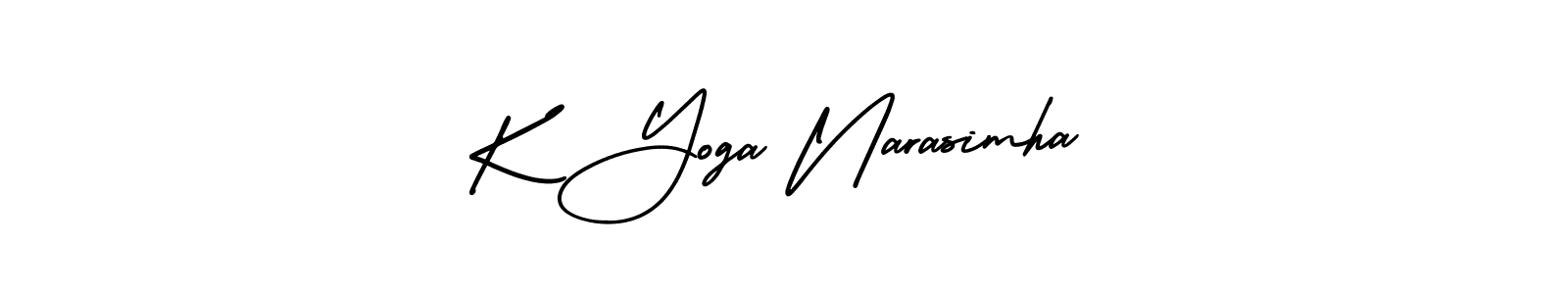 Similarly AmerikaSignatureDemo-Regular is the best handwritten signature design. Signature creator online .You can use it as an online autograph creator for name K Yoga Narasimha. K Yoga Narasimha signature style 3 images and pictures png