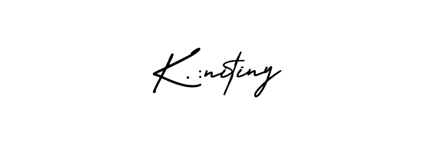 Here are the top 10 professional signature styles for the name K.:nitiny. These are the best autograph styles you can use for your name. K.:nitiny signature style 3 images and pictures png