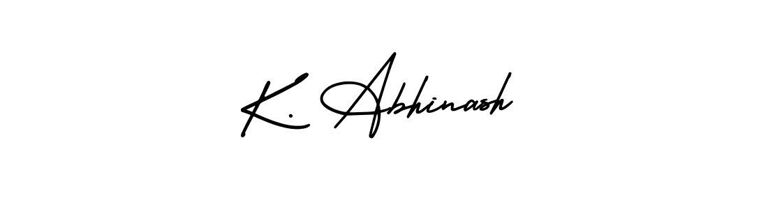 How to make K. Abhinash signature? AmerikaSignatureDemo-Regular is a professional autograph style. Create handwritten signature for K. Abhinash name. K. Abhinash signature style 3 images and pictures png