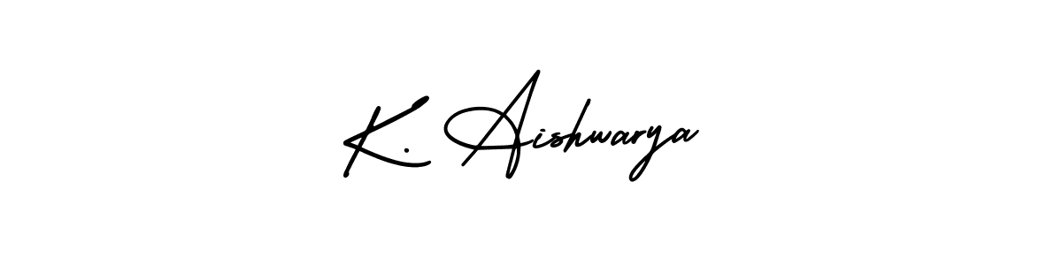 How to make K. Aishwarya name signature. Use AmerikaSignatureDemo-Regular style for creating short signs online. This is the latest handwritten sign. K. Aishwarya signature style 3 images and pictures png