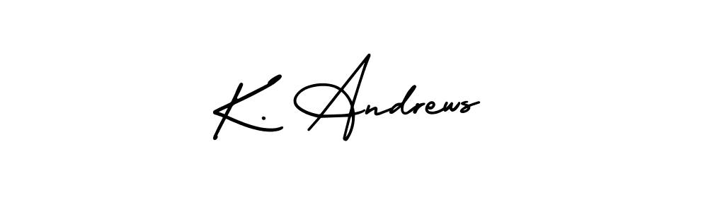 Make a beautiful signature design for name K. Andrews. With this signature (AmerikaSignatureDemo-Regular) style, you can create a handwritten signature for free. K. Andrews signature style 3 images and pictures png