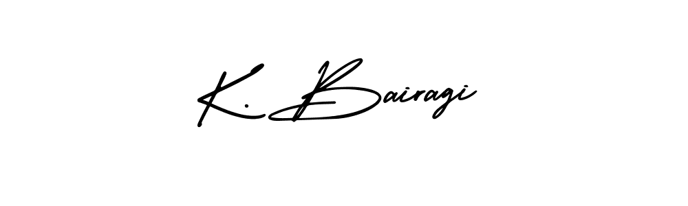 How to make K. Bairagi name signature. Use AmerikaSignatureDemo-Regular style for creating short signs online. This is the latest handwritten sign. K. Bairagi signature style 3 images and pictures png