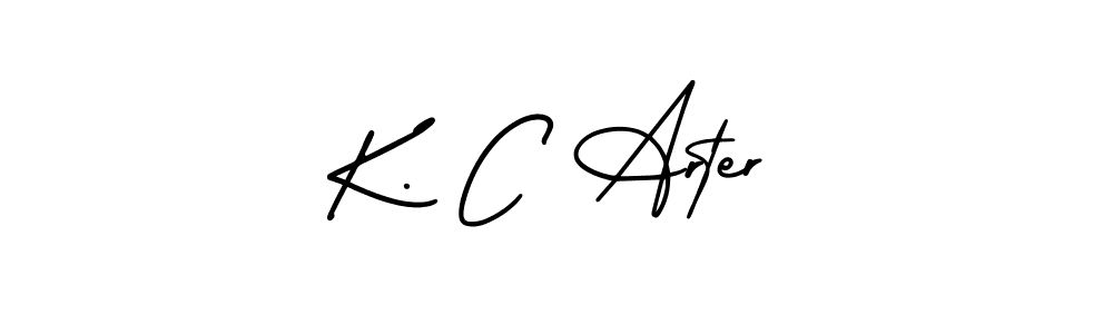 Check out images of Autograph of K. C Arter name. Actor K. C Arter Signature Style. AmerikaSignatureDemo-Regular is a professional sign style online. K. C Arter signature style 3 images and pictures png