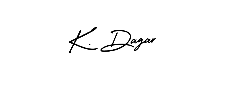 How to Draw K. Dagar signature style? AmerikaSignatureDemo-Regular is a latest design signature styles for name K. Dagar. K. Dagar signature style 3 images and pictures png