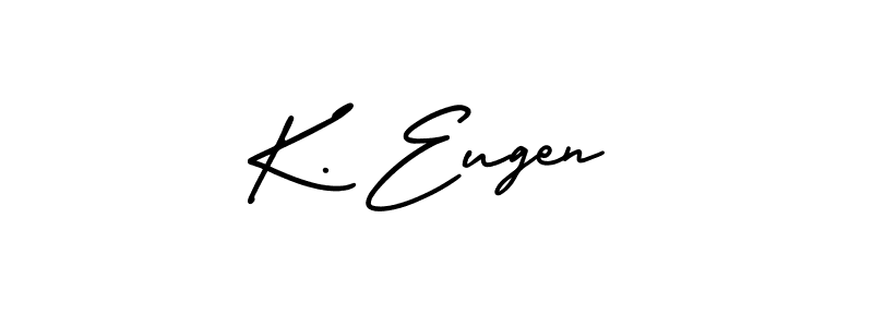 It looks lik you need a new signature style for name K. Eugen. Design unique handwritten (AmerikaSignatureDemo-Regular) signature with our free signature maker in just a few clicks. K. Eugen signature style 3 images and pictures png