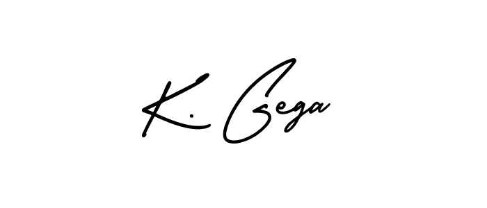 It looks lik you need a new signature style for name K. Gega. Design unique handwritten (AmerikaSignatureDemo-Regular) signature with our free signature maker in just a few clicks. K. Gega signature style 3 images and pictures png