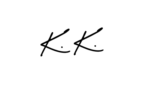 Create a beautiful signature design for name K. K.. With this signature (AmerikaSignatureDemo-Regular) fonts, you can make a handwritten signature for free. K. K. signature style 3 images and pictures png