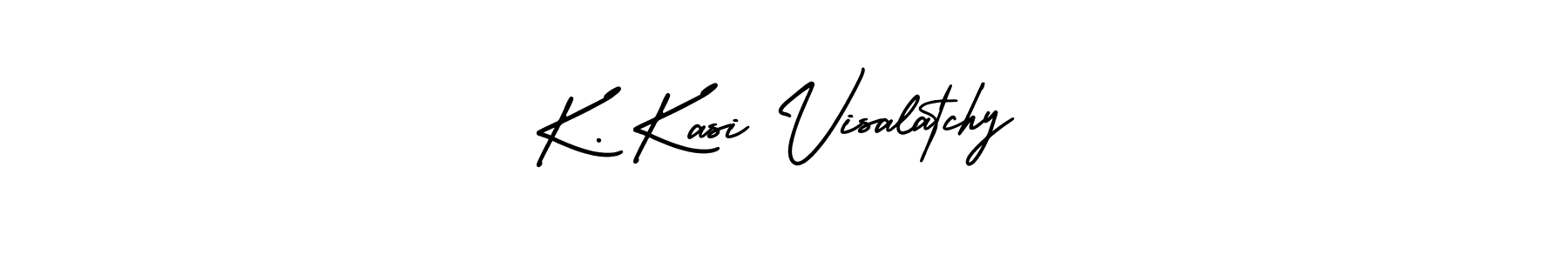 Also we have K. Kasi Visalatchy name is the best signature style. Create professional handwritten signature collection using AmerikaSignatureDemo-Regular autograph style. K. Kasi Visalatchy signature style 3 images and pictures png