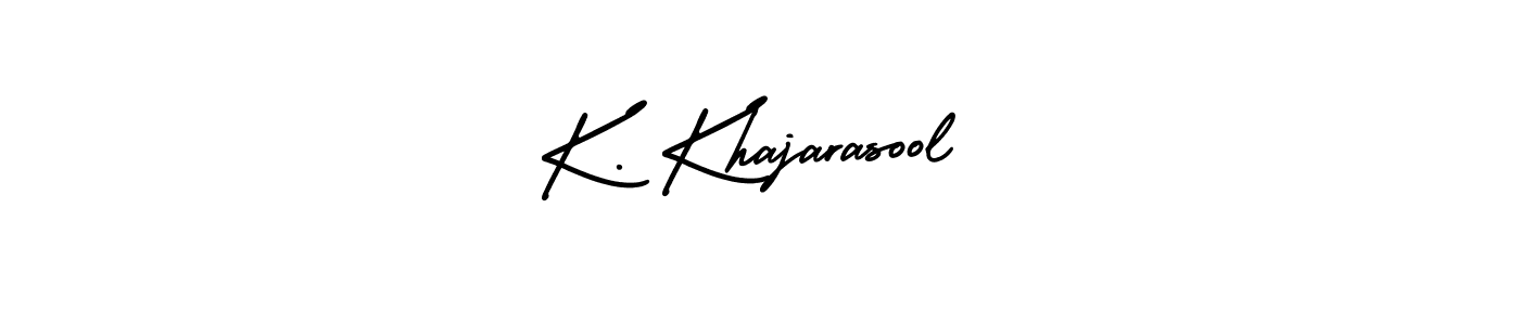 Similarly AmerikaSignatureDemo-Regular is the best handwritten signature design. Signature creator online .You can use it as an online autograph creator for name K. Khajarasool. K. Khajarasool signature style 3 images and pictures png