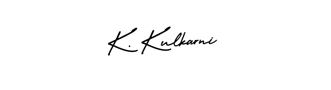 Create a beautiful signature design for name K. Kulkarni. With this signature (AmerikaSignatureDemo-Regular) fonts, you can make a handwritten signature for free. K. Kulkarni signature style 3 images and pictures png
