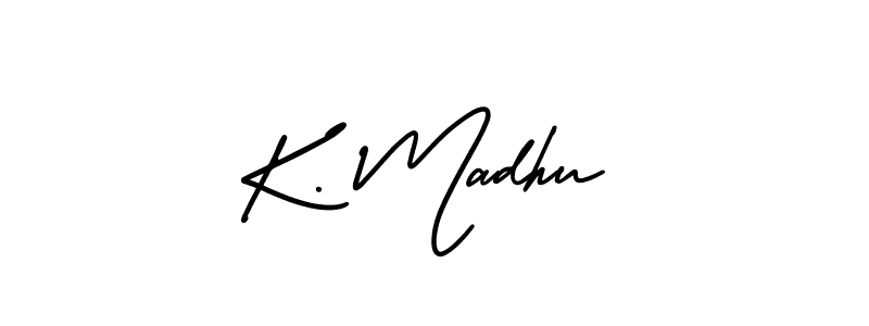 How to Draw K. Madhu signature style? AmerikaSignatureDemo-Regular is a latest design signature styles for name K. Madhu. K. Madhu signature style 3 images and pictures png