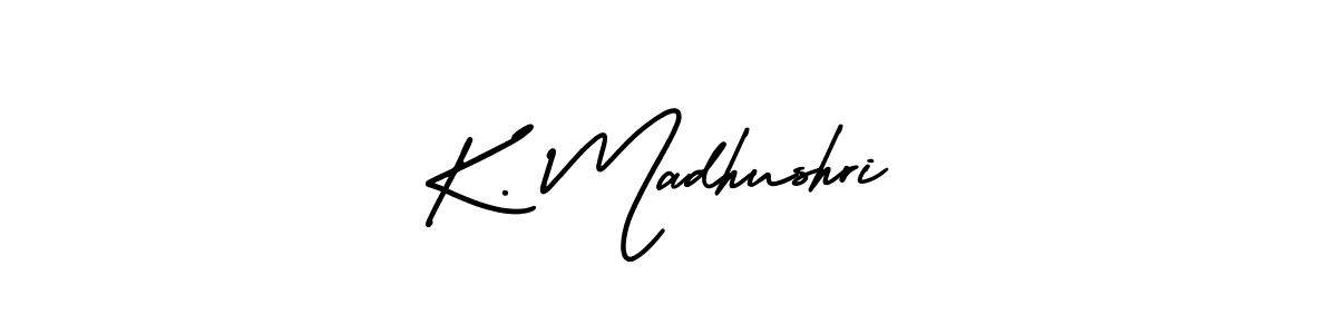 Make a beautiful signature design for name K. Madhushri. Use this online signature maker to create a handwritten signature for free. K. Madhushri signature style 3 images and pictures png