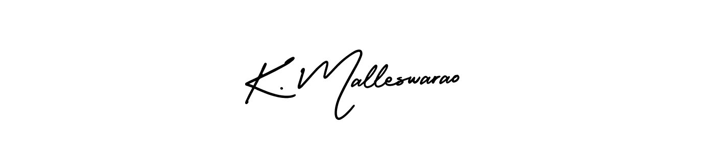 Make a short K. Malleswarao signature style. Manage your documents anywhere anytime using AmerikaSignatureDemo-Regular. Create and add eSignatures, submit forms, share and send files easily. K. Malleswarao signature style 3 images and pictures png