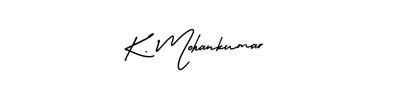 Use a signature maker to create a handwritten signature online. With this signature software, you can design (AmerikaSignatureDemo-Regular) your own signature for name K. Mohankumar. K. Mohankumar signature style 3 images and pictures png