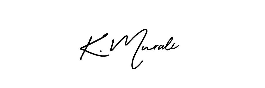 Make a short K. Murali signature style. Manage your documents anywhere anytime using AmerikaSignatureDemo-Regular. Create and add eSignatures, submit forms, share and send files easily. K. Murali signature style 3 images and pictures png