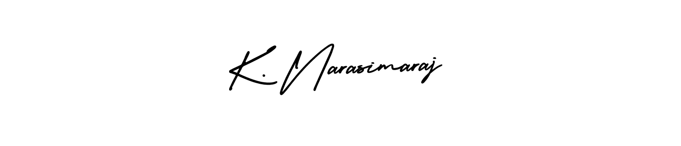 Also You can easily find your signature by using the search form. We will create K. Narasimaraj name handwritten signature images for you free of cost using AmerikaSignatureDemo-Regular sign style. K. Narasimaraj signature style 3 images and pictures png