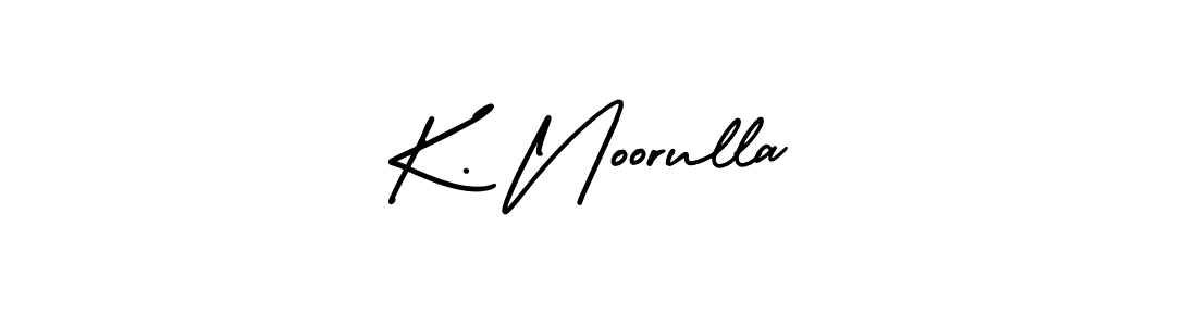 Also we have K. Noorulla name is the best signature style. Create professional handwritten signature collection using AmerikaSignatureDemo-Regular autograph style. K. Noorulla signature style 3 images and pictures png