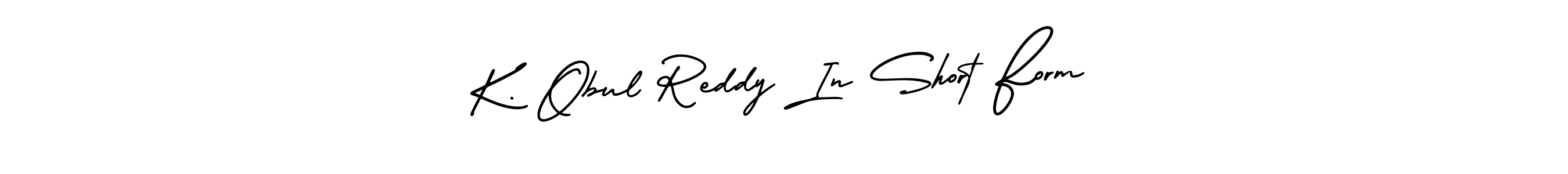 How to Draw K. Obul Reddy In Short Form signature style? AmerikaSignatureDemo-Regular is a latest design signature styles for name K. Obul Reddy In Short Form. K. Obul Reddy In Short Form signature style 3 images and pictures png