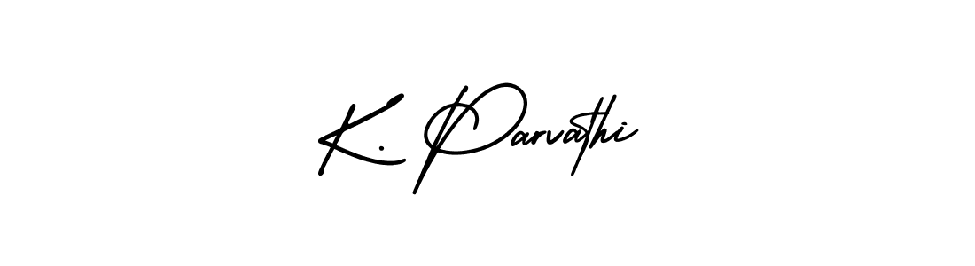 Use a signature maker to create a handwritten signature online. With this signature software, you can design (AmerikaSignatureDemo-Regular) your own signature for name K. Parvathi. K. Parvathi signature style 3 images and pictures png