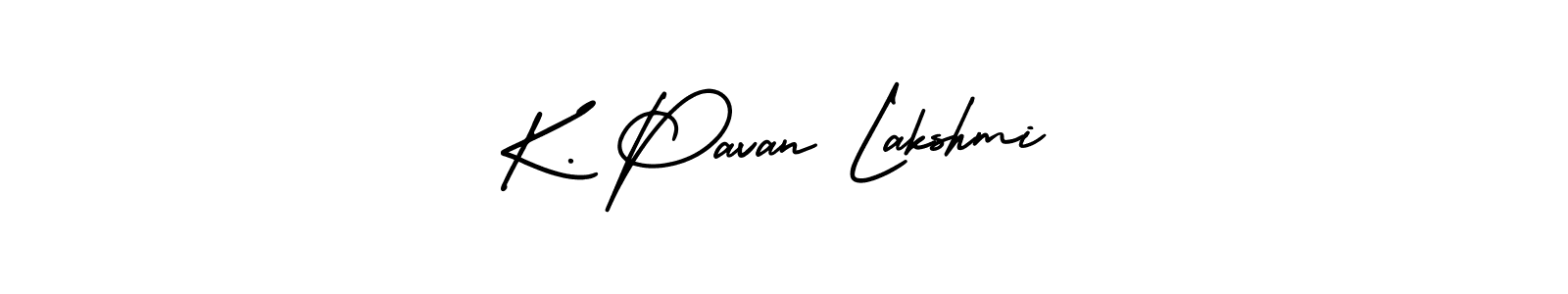 Design your own signature with our free online signature maker. With this signature software, you can create a handwritten (AmerikaSignatureDemo-Regular) signature for name K. Pavan Lakshmi. K. Pavan Lakshmi signature style 3 images and pictures png