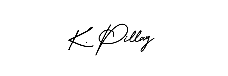 K. Pillay stylish signature style. Best Handwritten Sign (AmerikaSignatureDemo-Regular) for my name. Handwritten Signature Collection Ideas for my name K. Pillay. K. Pillay signature style 3 images and pictures png