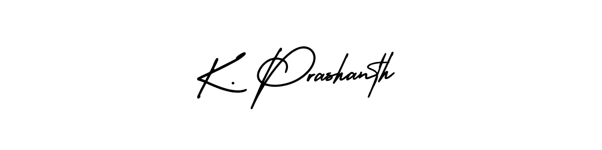 K. Prashanth stylish signature style. Best Handwritten Sign (AmerikaSignatureDemo-Regular) for my name. Handwritten Signature Collection Ideas for my name K. Prashanth. K. Prashanth signature style 3 images and pictures png