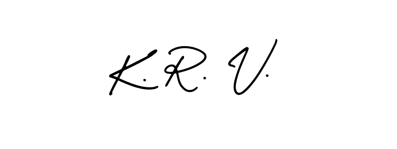 Check out images of Autograph of K. R. V. name. Actor K. R. V. Signature Style. AmerikaSignatureDemo-Regular is a professional sign style online. K. R. V. signature style 3 images and pictures png