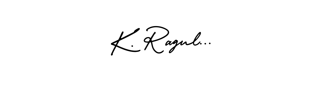 Create a beautiful signature design for name K. Ragul.... With this signature (AmerikaSignatureDemo-Regular) fonts, you can make a handwritten signature for free. K. Ragul... signature style 3 images and pictures png