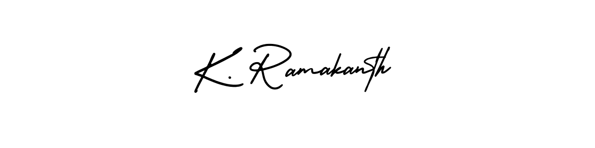K. Ramakanth stylish signature style. Best Handwritten Sign (AmerikaSignatureDemo-Regular) for my name. Handwritten Signature Collection Ideas for my name K. Ramakanth. K. Ramakanth signature style 3 images and pictures png