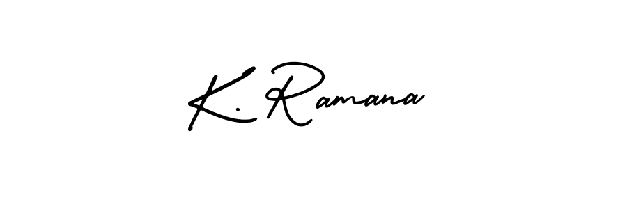 Similarly AmerikaSignatureDemo-Regular is the best handwritten signature design. Signature creator online .You can use it as an online autograph creator for name K. Ramana. K. Ramana signature style 3 images and pictures png