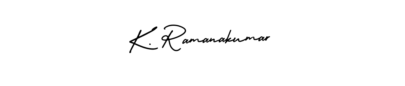 It looks lik you need a new signature style for name K. Ramanakumar. Design unique handwritten (AmerikaSignatureDemo-Regular) signature with our free signature maker in just a few clicks. K. Ramanakumar signature style 3 images and pictures png