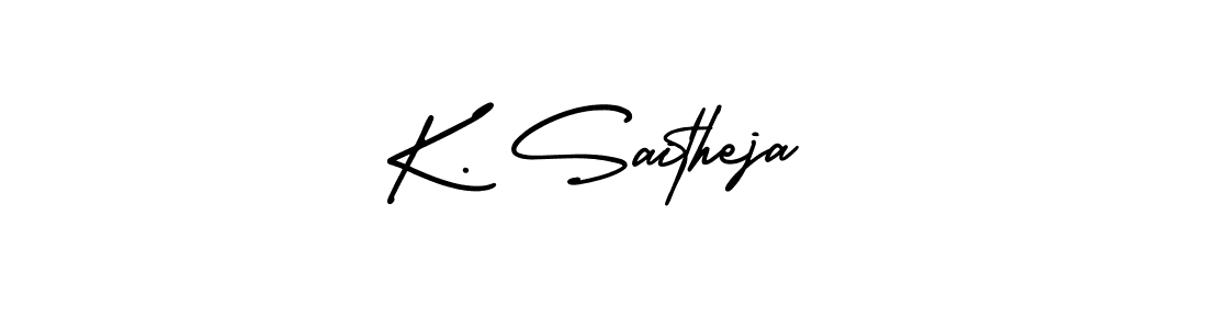 Similarly AmerikaSignatureDemo-Regular is the best handwritten signature design. Signature creator online .You can use it as an online autograph creator for name K. Saitheja. K. Saitheja signature style 3 images and pictures png