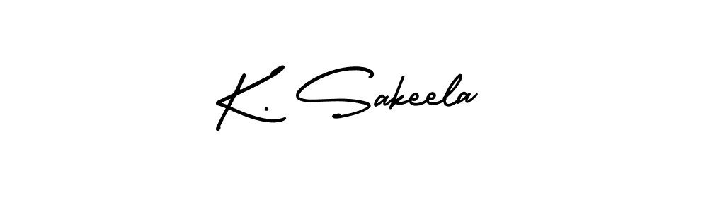 Similarly AmerikaSignatureDemo-Regular is the best handwritten signature design. Signature creator online .You can use it as an online autograph creator for name K. Sakeela. K. Sakeela signature style 3 images and pictures png