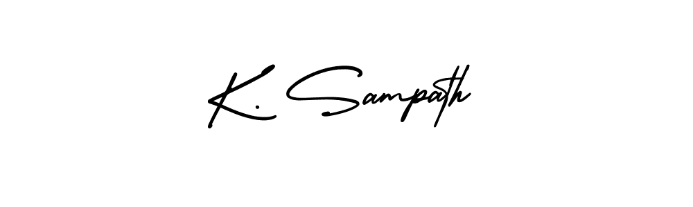 It looks lik you need a new signature style for name K. Sampath. Design unique handwritten (AmerikaSignatureDemo-Regular) signature with our free signature maker in just a few clicks. K. Sampath signature style 3 images and pictures png