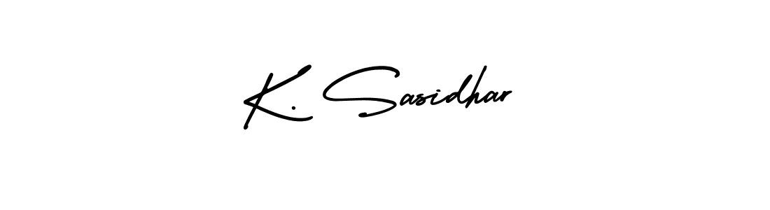 Also You can easily find your signature by using the search form. We will create K. Sasidhar name handwritten signature images for you free of cost using AmerikaSignatureDemo-Regular sign style. K. Sasidhar signature style 3 images and pictures png
