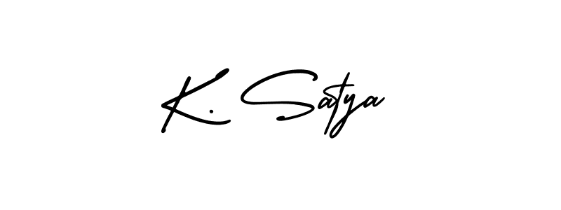 Make a beautiful signature design for name K. Satya. Use this online signature maker to create a handwritten signature for free. K. Satya signature style 3 images and pictures png