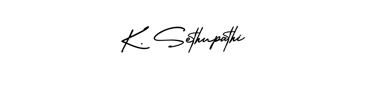 It looks lik you need a new signature style for name K. Sethupathi. Design unique handwritten (AmerikaSignatureDemo-Regular) signature with our free signature maker in just a few clicks. K. Sethupathi signature style 3 images and pictures png