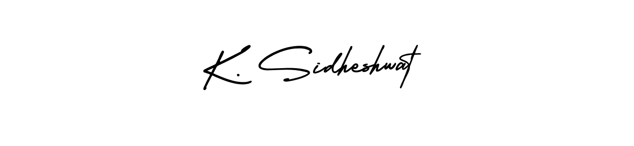 if you are searching for the best signature style for your name K. Sidheshwat. so please give up your signature search. here we have designed multiple signature styles  using AmerikaSignatureDemo-Regular. K. Sidheshwat signature style 3 images and pictures png