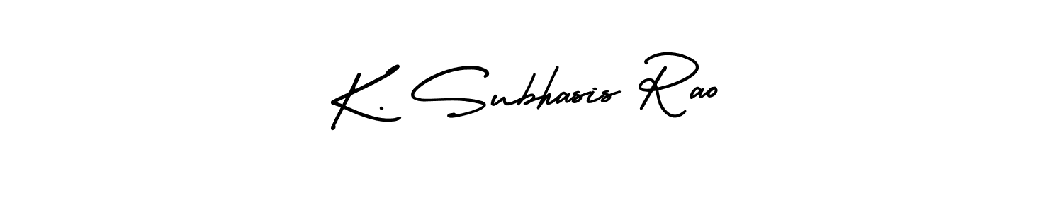 K. Subhasis Rao stylish signature style. Best Handwritten Sign (AmerikaSignatureDemo-Regular) for my name. Handwritten Signature Collection Ideas for my name K. Subhasis Rao. K. Subhasis Rao signature style 3 images and pictures png