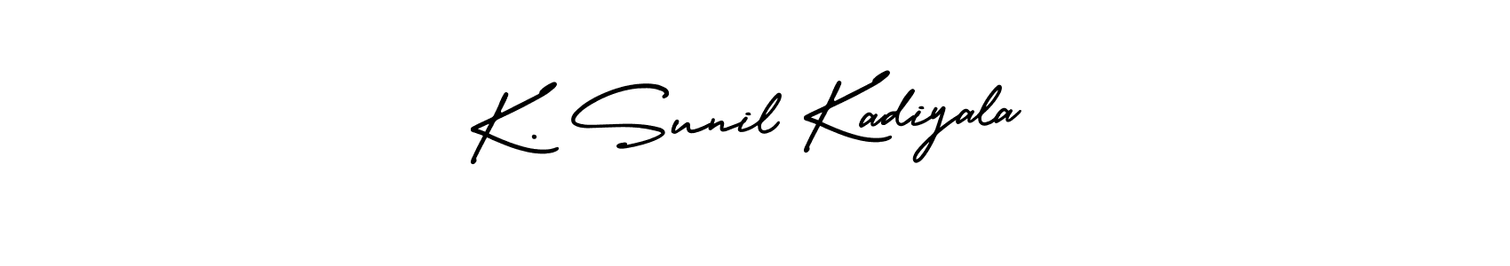 See photos of K. Sunil Kadiyala official signature by Spectra . Check more albums & portfolios. Read reviews & check more about AmerikaSignatureDemo-Regular font. K. Sunil Kadiyala signature style 3 images and pictures png