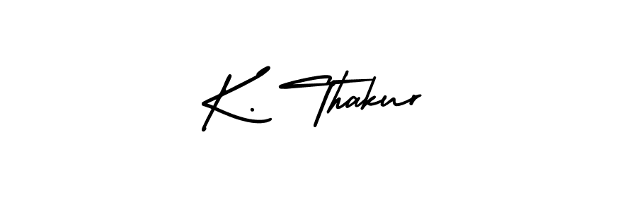 K. Thakur stylish signature style. Best Handwritten Sign (AmerikaSignatureDemo-Regular) for my name. Handwritten Signature Collection Ideas for my name K. Thakur. K. Thakur signature style 3 images and pictures png