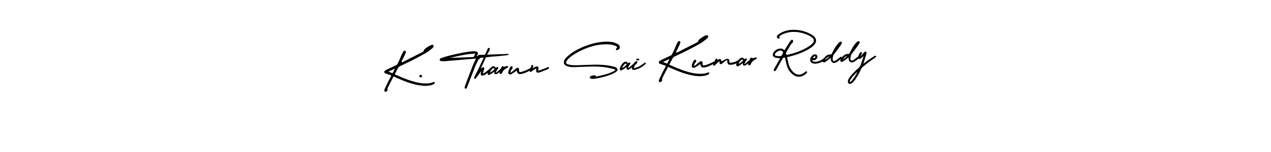 if you are searching for the best signature style for your name K. Tharun Sai Kumar Reddy. so please give up your signature search. here we have designed multiple signature styles  using AmerikaSignatureDemo-Regular. K. Tharun Sai Kumar Reddy signature style 3 images and pictures png