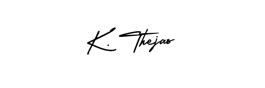 Make a beautiful signature design for name K. Thejas. Use this online signature maker to create a handwritten signature for free. K. Thejas signature style 3 images and pictures png