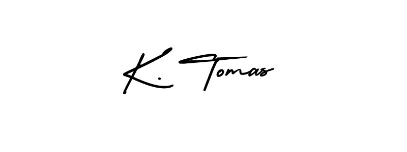 Create a beautiful signature design for name K. Tomas. With this signature (AmerikaSignatureDemo-Regular) fonts, you can make a handwritten signature for free. K. Tomas signature style 3 images and pictures png