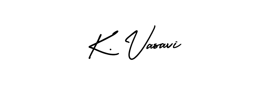 Make a beautiful signature design for name K. Vasavi. Use this online signature maker to create a handwritten signature for free. K. Vasavi signature style 3 images and pictures png
