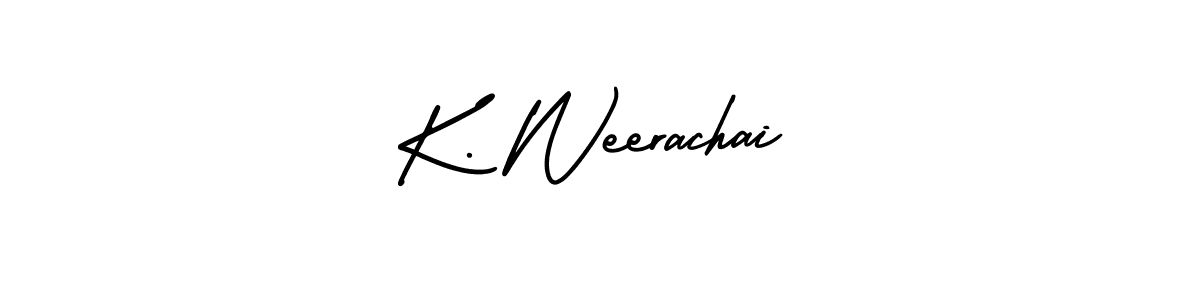 Make a beautiful signature design for name K. Weerachai. Use this online signature maker to create a handwritten signature for free. K. Weerachai signature style 3 images and pictures png