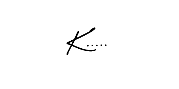 Use a signature maker to create a handwritten signature online. With this signature software, you can design (AmerikaSignatureDemo-Regular) your own signature for name K...... K..... signature style 3 images and pictures png