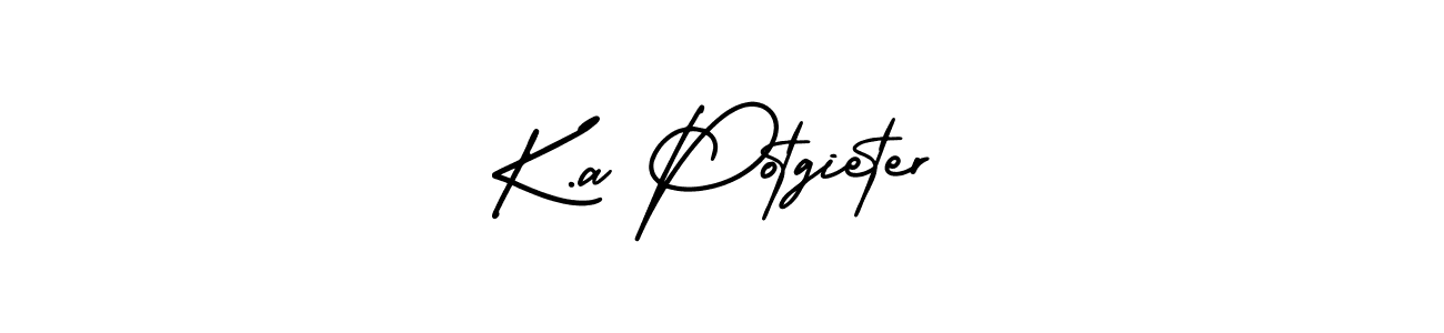 Also we have K.a Potgieter name is the best signature style. Create professional handwritten signature collection using AmerikaSignatureDemo-Regular autograph style. K.a Potgieter signature style 3 images and pictures png